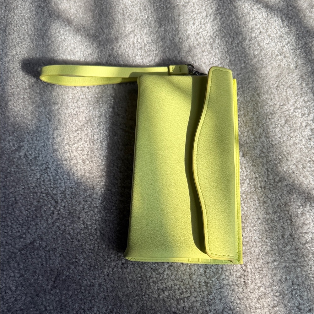 Lime Green Wristlet Clutch